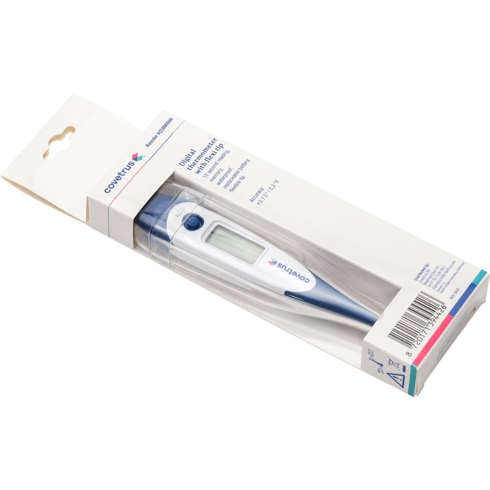 C Digital Thermometer Celsius Fahrenheit Waterproof Replaceable Battery