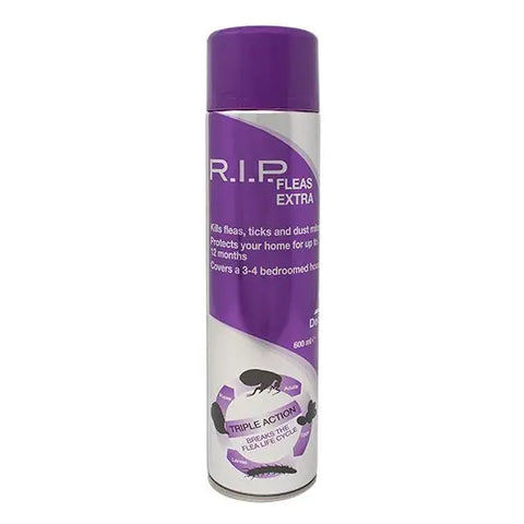 Dechra RIP Fleas Extra Environmental Household Flea Spray - Up to 12 Month Protection - 600ml