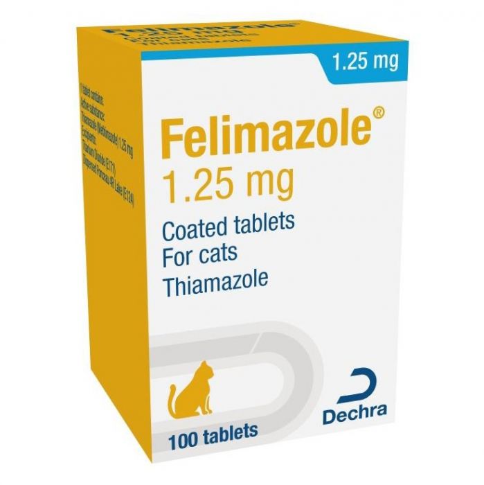 Felimazole 1.25mg Tablets for Cats (Per Tablet)