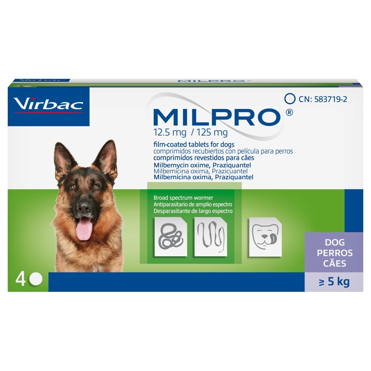 Milpro Dog 12.5 125mg