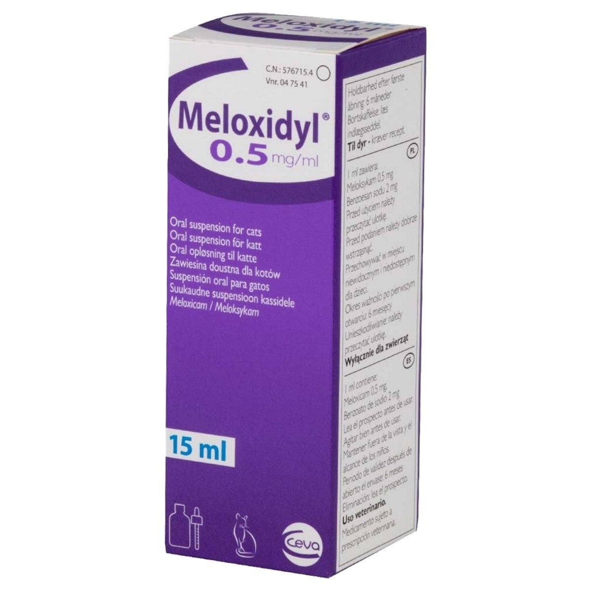 Meloxidyl oral solution for cats 0.5mg/ml